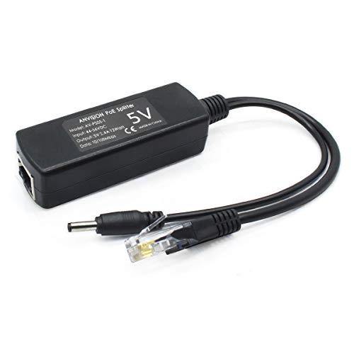 4-Pack 5V Poe Splitter, 48V To 5V 2.4A Adapter, Plug 3.5Mm X 1.35Mm, 5.5Mm X 2.1Mm Connector, Ieee 802.3Af Compliant, For Ip Camera And More