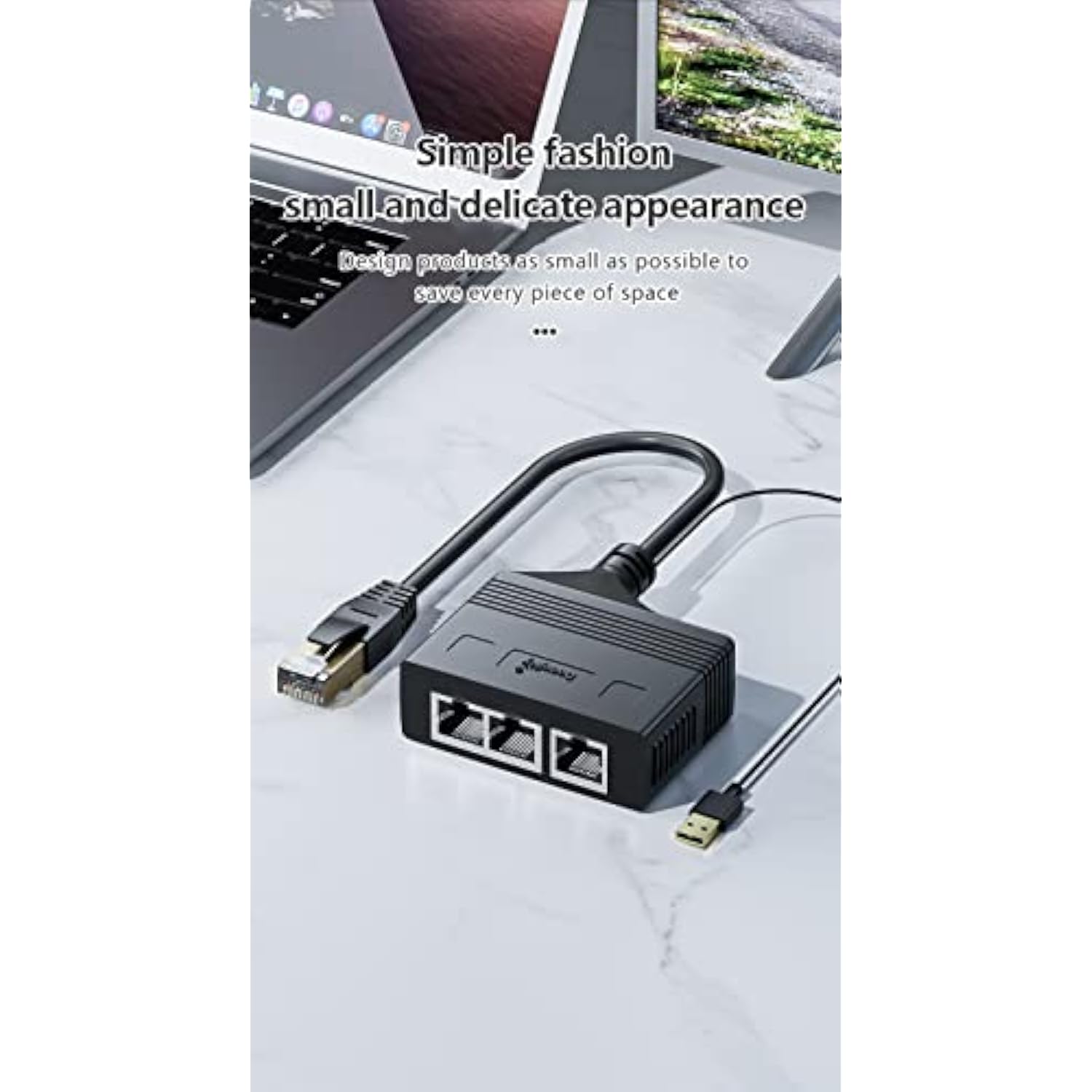 1 To 3 Port Rj45 Network Ethernet Adapter Splitter, Ethernet Splitter 1 Male T