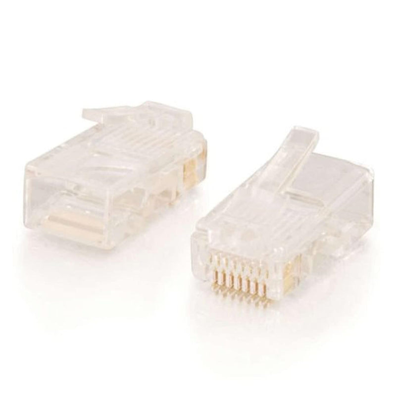 27575 Rj45 Cat5E Modular Plug (With Load Bar) For Round Solid/Stranded Cable M