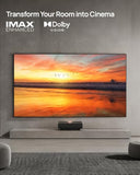 Aura Series Ust Laser Projector, Dolby Vision, Imax Enhanced, 1,000,000:1 Dynamic Contrast Ratio, 0.177:1 Throw Ratio, Harman Kardon, 2300 Lumens Aura 2 Gtv Black