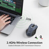 Wireless Mouse For Laptop, 2.4Ghz Computer Mouse 3 Adjustable Dpi Office Cordless Usb Mice With Usba Receiver, 6 Buttons, 1600 Dpi, Medium To Large Sized Hands Compatible With Pc, Laptop, Desktop