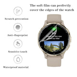 Watch Screen Protector (4+1Pack) Compatible For Garmin Venu 3S, Film Anti-Scratch High Definition Full Coverage And Tpu Protective Case