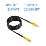 Upgraded Double Shielded Rca Video Cable For Display And Reversing Camera Conn