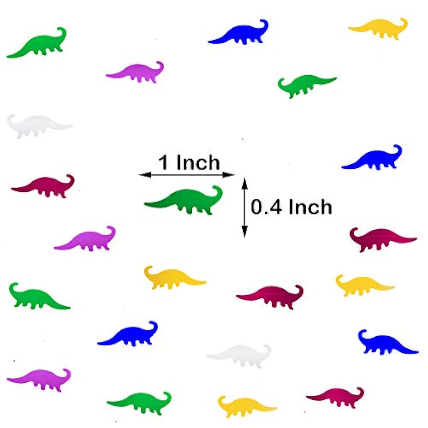 Dinosaur Confetti Metallic Foil Scatter For Dino Theme Birthday Party Celebrations Table Decoration Arts & Crafts Diy Party Favor 1.5 Ounce 1800 Pieces