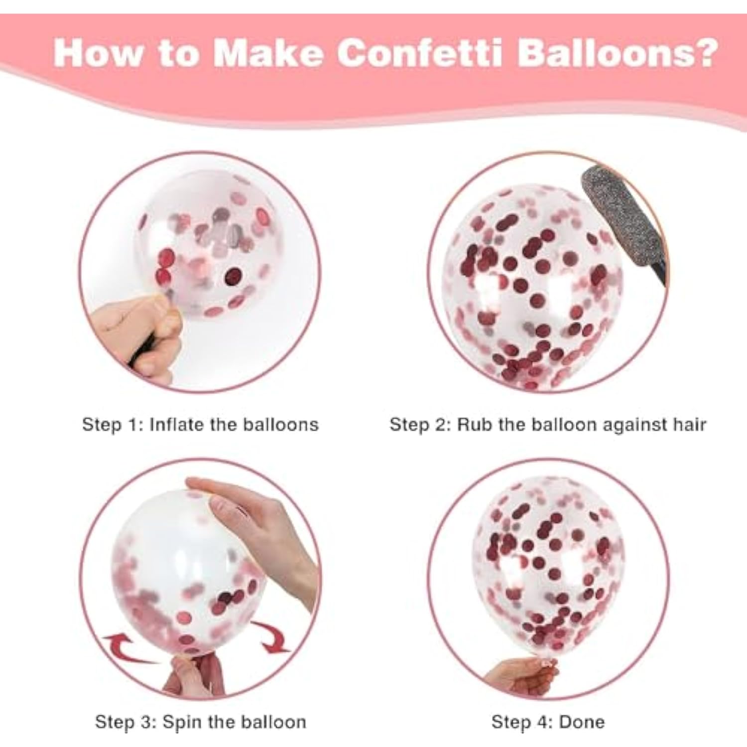 Rose Gold Balloon Garland Arch Kit, 129Pcs Rose Gold Pink White And Gold Confetti Latex Balloons For Baby Shower Wedding Birthday Graduation Anniversary Bachelorette Party Decorations…