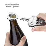Wine Opener, Zinc Alloy Premium Wing Corkscrew With Multifunctional Bottles Opener, Sharp Wine Corkscrew With Ergonomic Non-Slip Wing Handle, Upgrade