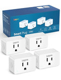 P1 Smart Plug Mini 15A, Smart Wifi Bluetooth Outlets Work With Alexa & Google Assistant, Voice/App Control, Safety Lock, Schedule & Group Controller, 2.4G Wifi Only, Etl & Fcc Certified, 4-Pack