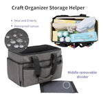 Craft Bag, Art Organizer Tote Bags For Supplies, Carrying Bag With Handle For Multi-Purpose, Craft Organizers And Storage (Grey)