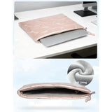 13.3-14 Inch Puffy Laptop Sleeve For Macbook Pro 14 M4/M3/M2/M1 Pro/Max 2025-2021, 14 Inch Chromebook/Zenbook, Hp Pavilion X360 14, 14 Inch Dell Latitude, Dell Xps 14, Ivory Gold