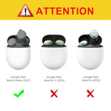 Fintie Protective Case for Pixel Buds A-Series (2021) / Pixel Buds 2 (2020), Premium PU Leather Slim Fit Metal Snap Closure Portable Cover Skin with Keychain, Black