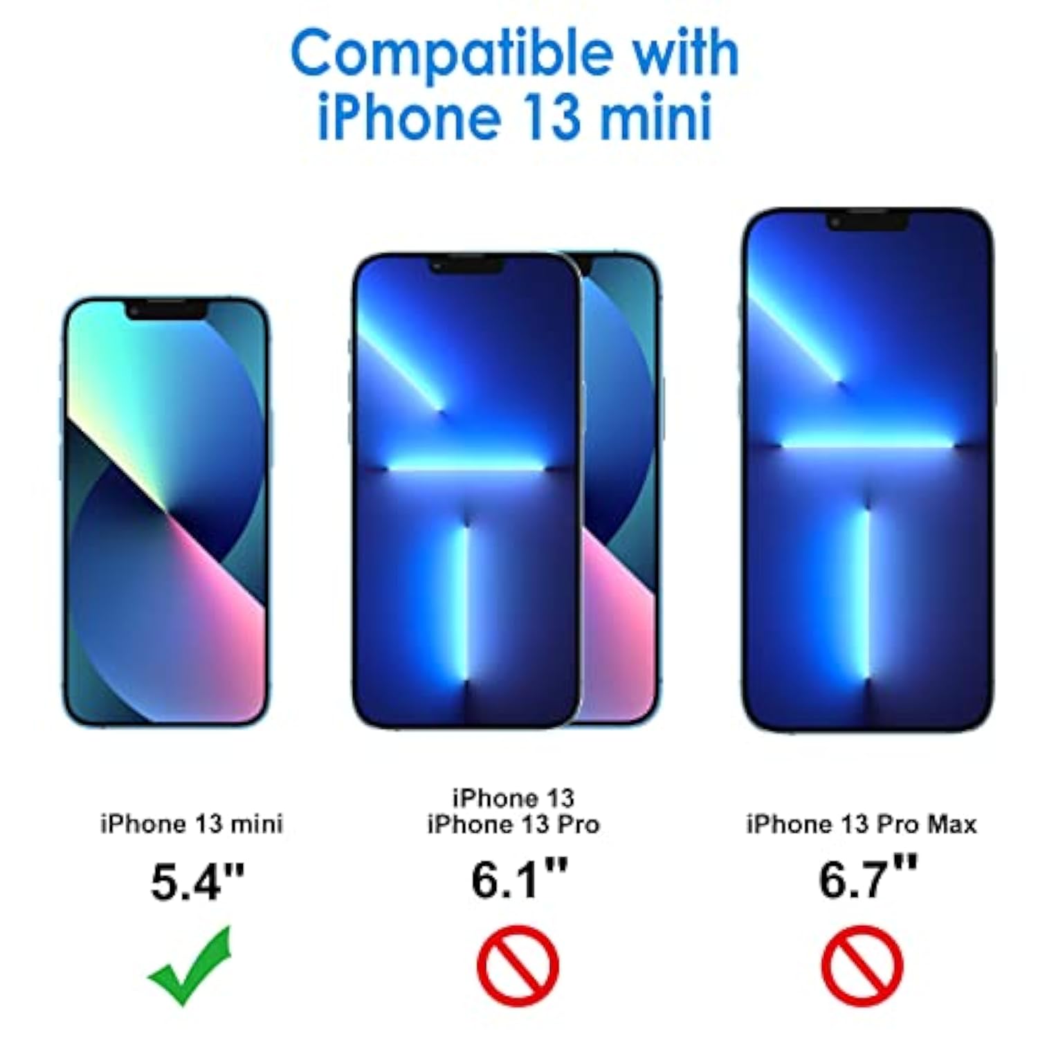 JETech Privacy Screen Protector Compatible with iPhone 13 mini 5.4-Inch, Anti Spy Tempered Glass Film, Case Friendly, 2-Pack