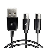 Usb Type C Splitter Charging Cable,4.9Ft 2 In 1 Multi Charging Cable, Usb A To