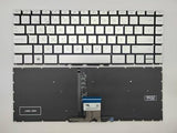 Laptop Replacement Spanish Layout Keyboard For Hp 14-Ck 14-Cd 14-Cm 14-Dg 14-Dq 14S-Dq 240 G7 245 G7 246 G7.Pavilion X360 14-Cd 14-Dh.Pavilion 14-Ce Silver With Backlit