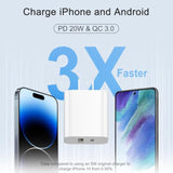 Usb C Charger Block Charging Block Type C Charger 20W Wall Chargers 4 Pack For Iphone 16/16 Plus/16 Pro/16 Pro Max/Iphone 15/15 Pro/15 Pro Max/14/13/12 Pro/Samsung//Android