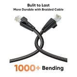 CableCreation Cat 6 Ethernet Cable Braided Cat6 Gigabit High Speed 1000Mbps In