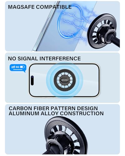 Magnetic Phone Holder Cubby Insert for Ford Maverick 2022 2023 2024 Accessories, Cell Phone Mount Storage Box Kit for MagSafe, Automobile Cradles
