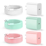 Compatible With Iphone Charger Fast Charging, 20W Usb C Wall Charger With 3Pack 10Ft Usb C To Lightning Cable, Phone Cable Fast Charging Compatible Withi Phone 14/13/12/12 Pro Max/11