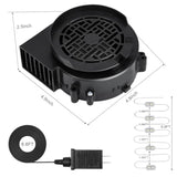 12V 1.2A Replacement Air Blower Fan For 5-12Ft Halloween Christmas Inflatables With 1.5A Adapter 5 Led Light Fans Outdoo