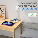 Iphone 16 Charger Fast Charging,20W Usb C Fast Charger For Iphone 16/15/Plus/Pro Max, Ipad Pro 12.9/11 Inch, Ipad Air 5Th/4Th, Ipad 10Th, 2Pack Type C Wall Charger Block With 6Ft Long Usb C To C Cable