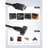 Usb 3.2 Gen 2 Usb-C Front Panel Adapter, Motherboard Header Extension Cable, U