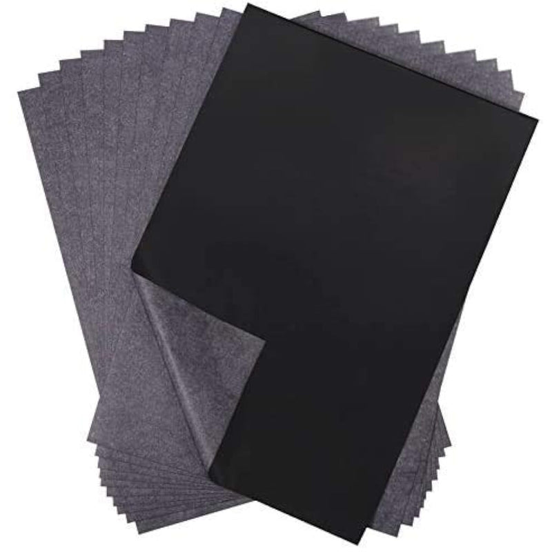 100 Sheets Black Carbon Transfer Tracing Paper For Wood, Paper, Canvas And Oth