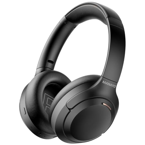 Active Noise Cancelling Headphones, Wireless Over-Ear Bluetooth, 160H Long ANC Playtime, Hi-Res Audio, Big Bass, Customize via an App, Transparency