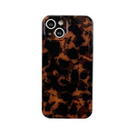 Tortoise Shell Retro Phone Case Compatible With Iphone 13 2021 Chic Amber Brown Leopard Stylish Classic Soft Slim Protective Cover For Iphone13 6.1Inch