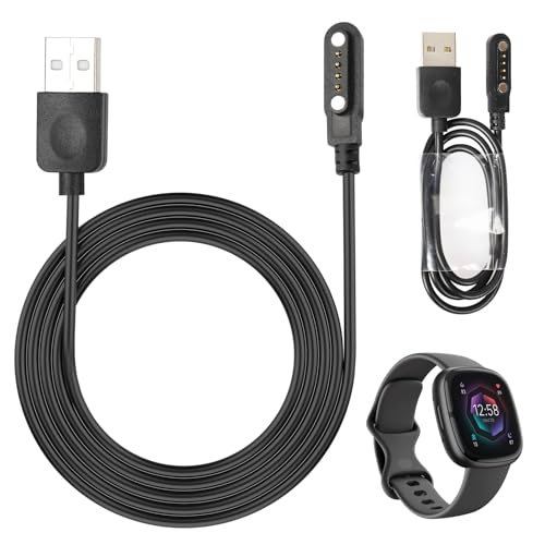 Smart Watch Charger Cable, Universal Magnetic SmartWatch Accessories Charger Cable 4 Pin Cord, Charger Contact pin spacing 7.62 mm for Smart Watch,