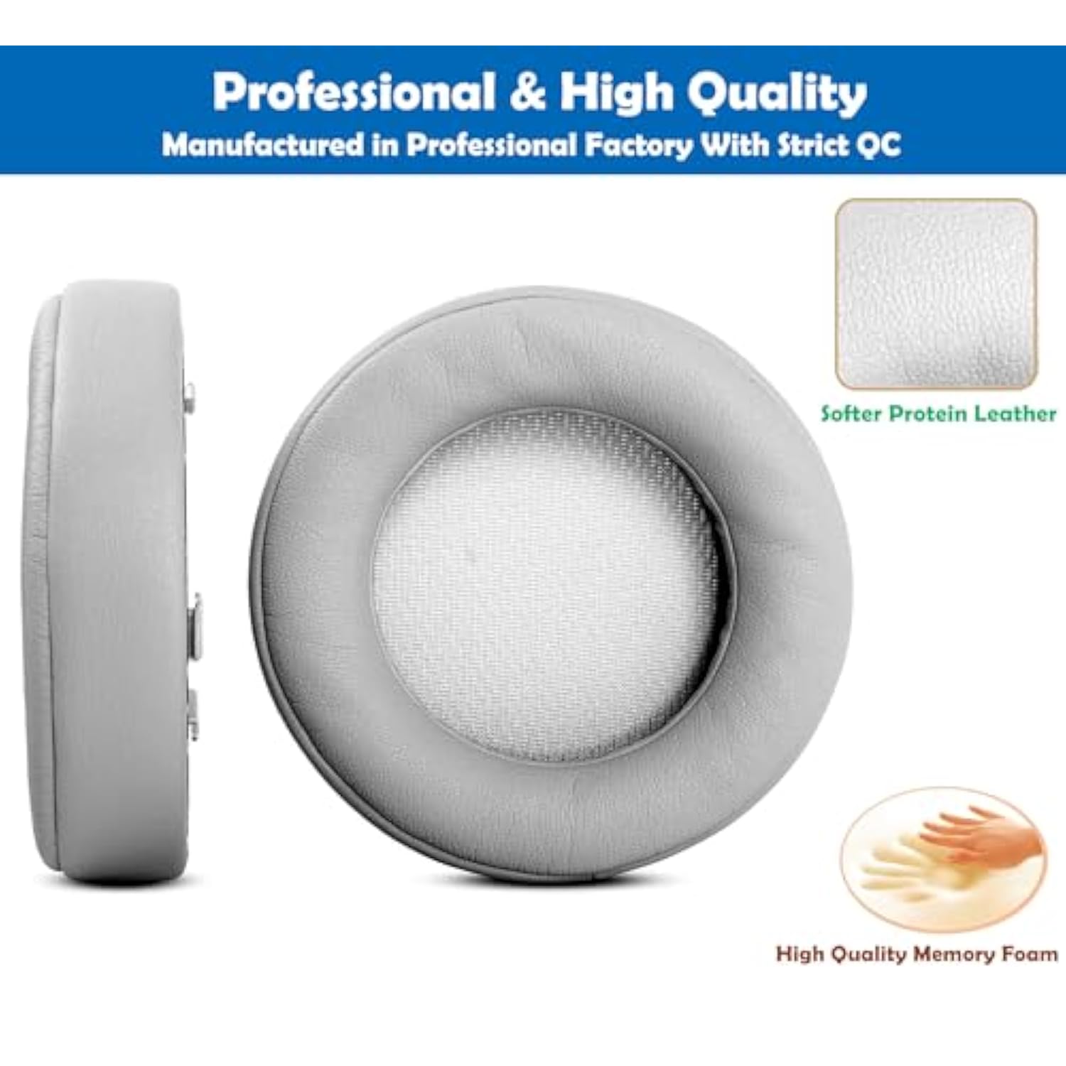 Professional Replacement Earpads Cushion Compatible With Corsair Virtuoso Rgb Wireless Se Gaming Headset Ear Pads With Skin-Friendly Leather