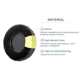 Ha-Rz510 Ear Pads Compatible With Jvc Ha-Rz510 Rz 510,Ha-Rx500 Rx300 Headphone,Velour Soft Memory Foam Cushion Earpads