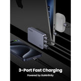 UGREEN Nexode Pro 65W USB C Charger Flat, 3-Port Slim GaN Compact Fast PPS Wall Charger for iPhone 16/15/14, MacBook Air, iPad Pro, Galaxy S24/S23/Note20, Pixel 9/8, Steam Deck