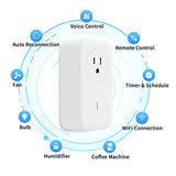 Sp1 Smart Plug, Wifi Outlet Socket Remote Control, Compatible With Alexa & Ifttt, Energy Monitoring And Timer Function, Delayed Switch, Temperature Monitoring (2.4G Wifi Only, No Hub Required)