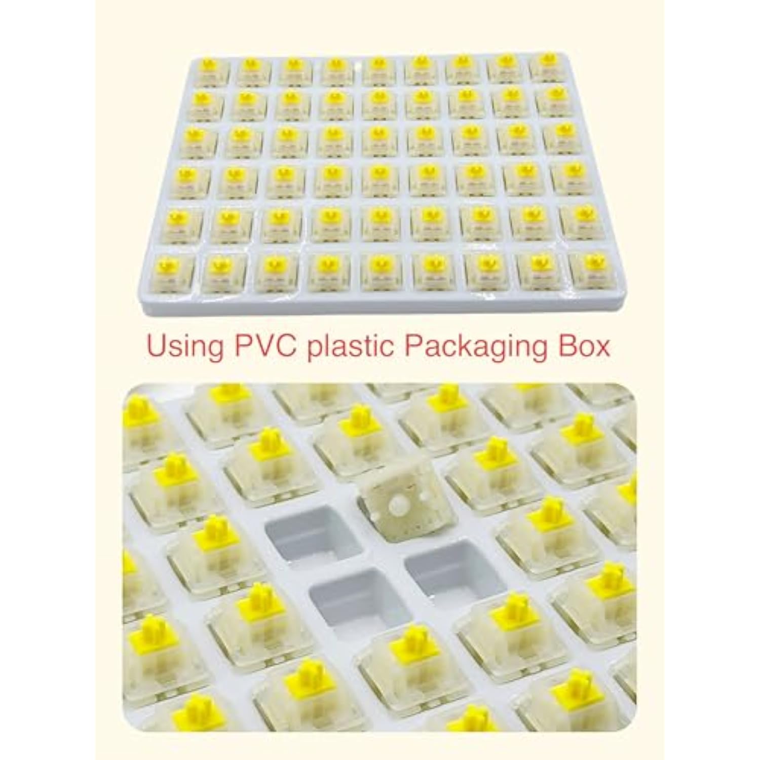 Gateron Ks-3X1 Pro Milky Yellow Pre Lubed Switch 5-Pin Linear Switch Compatibl