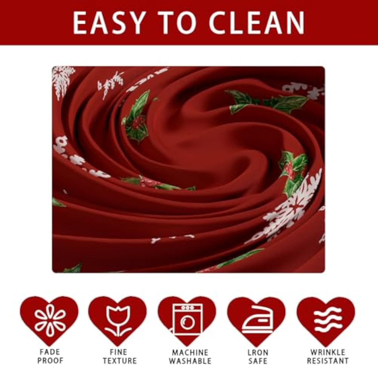 Snowman Santa Deer Winter Christmas Tablecloth Rectangle Christmas Table Cloth Washable Table Coversfor Indoor Dining Home Party Xmas Decorations 60X84 Inch