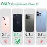 Military-Grade Rugged Heavy Duty Protective Phone Case for iPhone 13 6.1 inch Red
