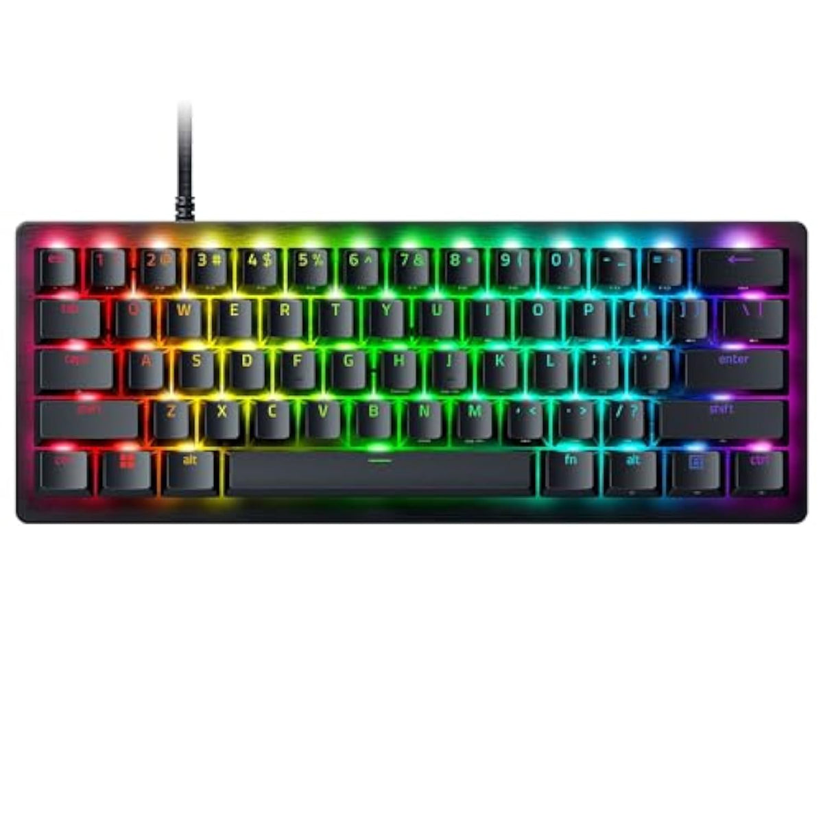 Razer Huntsman V3 Pro Mini 60% Esports Gaming Keyboard: Analog Optical Switches - Razer Snap Tap - Rapid Trigger - Adjustable Actuation - Dual-Purpose Mod Keys - Doubleshot PBT Keycaps - Black