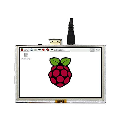 Padarsey 5 Inch Touch Screen 800X480 Tft Lcd Display Hdmi Interface Supports Raspberry Pi 4 Black, Banana Pi Windows 10 8 7