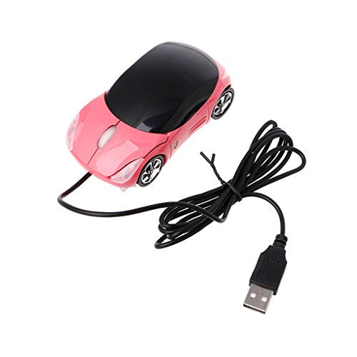 1000Dpi Wired Mouse,Mini Car Shape Usb Optical Innovative 2 Headlights Mouse For Pc Laptop Computer
