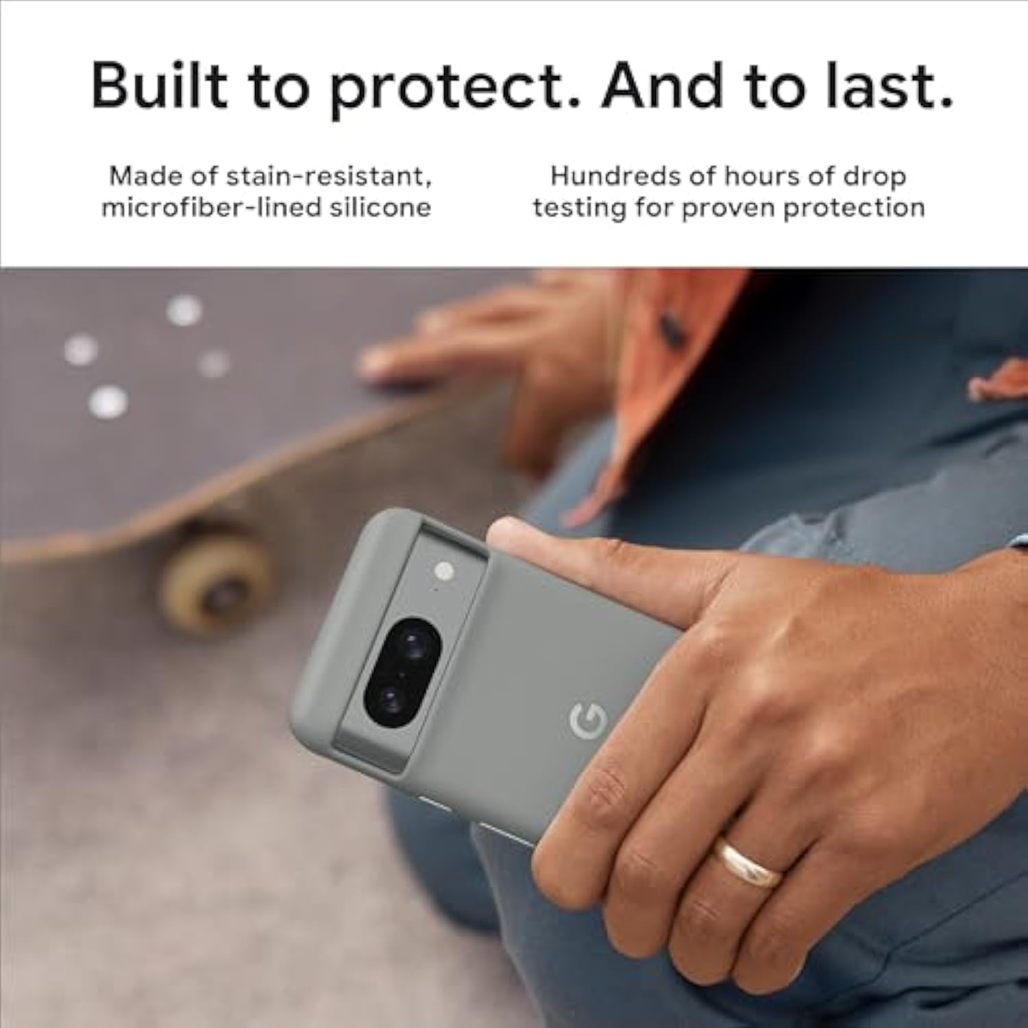 Google Pixel 8 Case - Durable Protection - Stain-Resistant Silicone - Android Phone Case - Charcoal