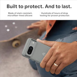 Google Pixel 8 Case - Durable Protection - Stain-Resistant Silicone - Android Phone Case - Charcoal