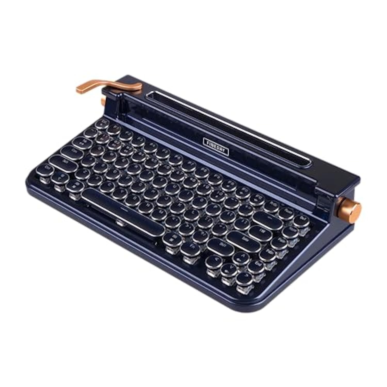 Keyboard 3.0, Blue Switch, Retro Wireless Mechanical Keyboard, Typewriter Desi