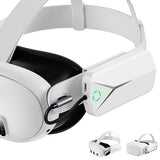 Battery Pack For Oculus Quest 3 And 2, Accessories For Meta Quest 2/3, 5000Mah Extended Battery Charger Compatible With Meta Oculus Quest 2/3 Original Strap And Elite Strap Lightweight Vr Accessories