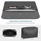 MOSISO Laptop Case 13 inch, 13 inch Laptop Sleeve Compatible with MacBook Air M4 M3 M2 M1 2025-2018 / Pro M2 M1 2025-2016, PU Leather Flap Carrying Case with Stand&Small Pouch, Slate Gray