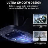 L25B Gun Grip Mouse: Wired Gaming Mouse, Dual Mouse Sensors For Realistic Aiming, Independent Dpi Setting Buttons Of Each Sensor, Smooth Movement Design, Fps Game Immersive Shooting