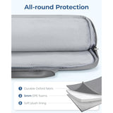 BAGSMART 15-16 Inch Laptop Case Sleeve with Shoulder Strap,Protective 15.6 Laptop Bag for Men & Women,Carring Macbook Air Pro Case Laptop Cover for Travel/Business,Khaki