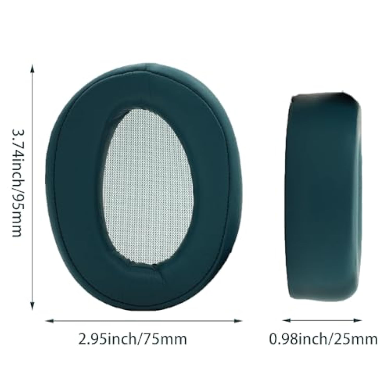 Replacement Ear Pads, Compatible With Sony Mdr-100Abn/Wh-H900N Headphones, Made Of Soft Protein Leather And Memory Foam, Replacement Ear Pads (Dark Green)