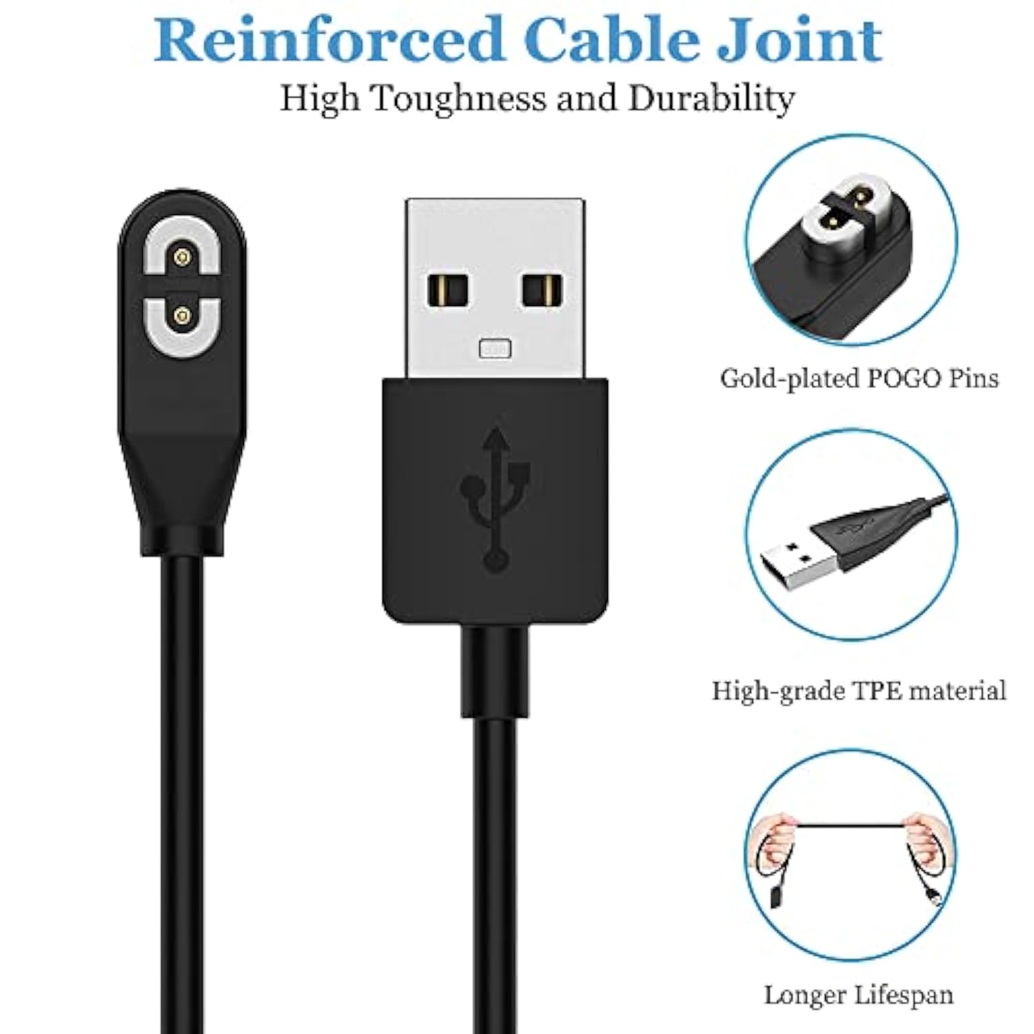 Charger For Aftershokz Opencomm Charger, Magnetic Charging Cable Usb Charger C