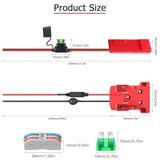 2 Pack Power Adapter Wheel Compatible With Milwaukee M18,18V Power Battery Wheel Conversion Kit With Switch, Fuse & Wire Terminals, 12Awg Wire, Power Connector For Diy Rc Car Toys And Robotics