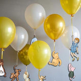 Winnie Bear Friends Hanging Decorations, Table Centerpieces Set For Balloon Baby Shower/Birthday Party Double-Sided Printed 8 Designs