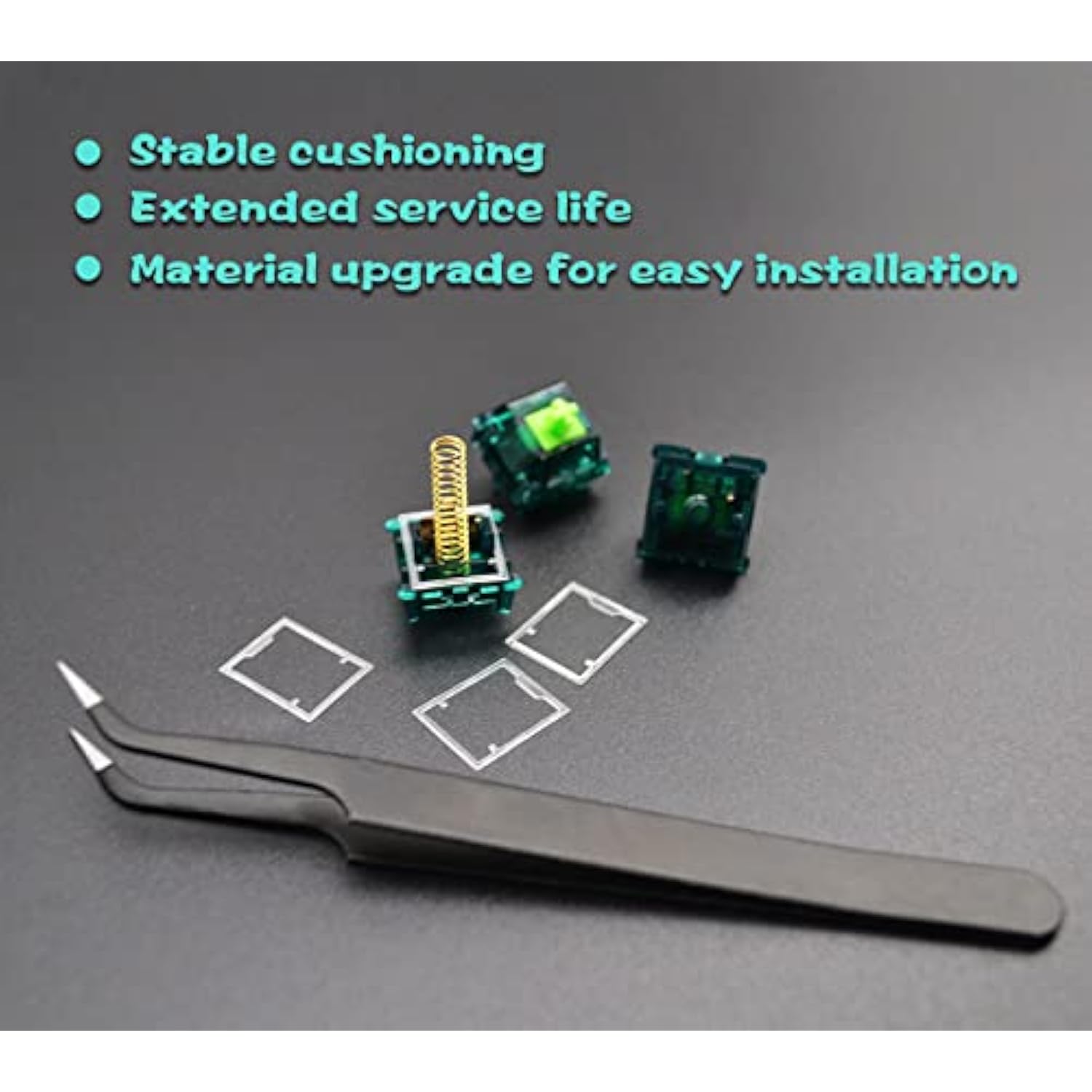 Runjrx Keyboard Switch Film Poron Switch Pad,Swich Film For Cherry Gateron Kai